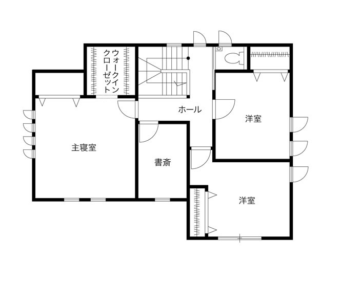 変換前のシンプルな間取り図
